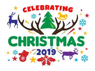Celebrating Christmas 2019 logo design by DreamLogoDesign
