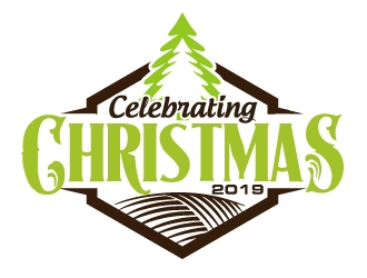 Celebrating Christmas 2019 logo design by ElonStark
