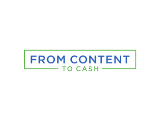 From Content To Cash logo design by johana