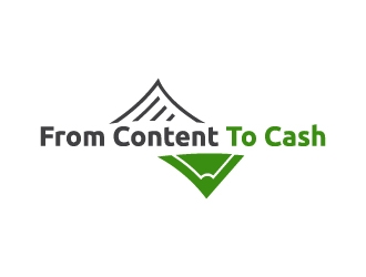 From Content To Cash logo design by sakarep