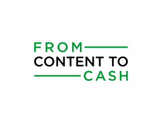 From Content To Cash logo design by p0peye