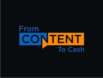From Content To Cash logo design by Adundas