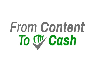 From Content To Cash logo design by mewlana