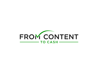 From Content To Cash logo design by alby