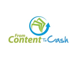 From Content To Cash logo design by ElonStark