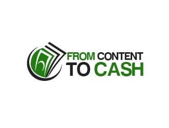 From Content To Cash logo design by shravya