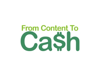 From Content To Cash logo design by cikiyunn