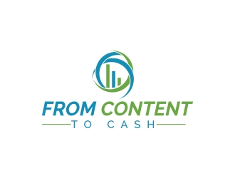 From Content To Cash logo design by fawadyk