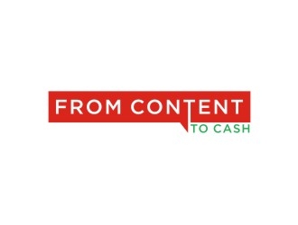 From Content To Cash logo design by sabyan