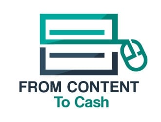 From Content To Cash logo design by Suvendu