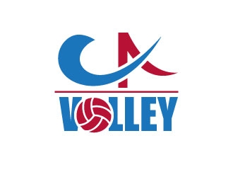 California Volleyball Club logo design by Gaze