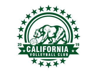 California Volleyball Club logo design by AYATA