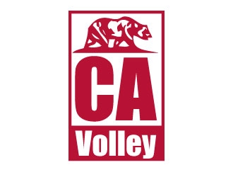 California Volleyball Club logo design by Gaze