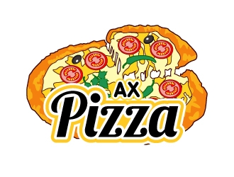 AX PIZZA logo design by uttam