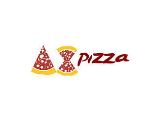 AX PIZZA logo design by enzidesign