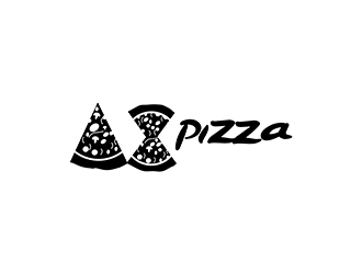 AX PIZZA logo design by enzidesign