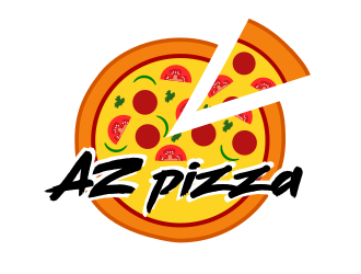 AX PIZZA logo design by Rossee
