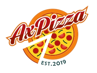 AX PIZZA logo design by aura