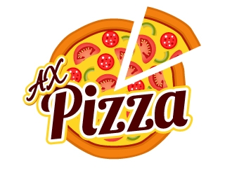 AX PIZZA logo design by Xeon
