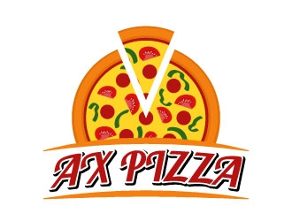 AX PIZZA logo design by LogOExperT