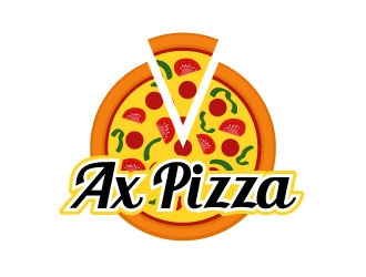 AX PIZZA logo design by LogOExperT