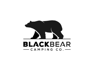 Black Bear Camping Co. logo design by pencilhand