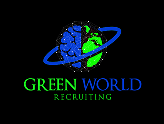 Green World Recruiting logo design by Optimus