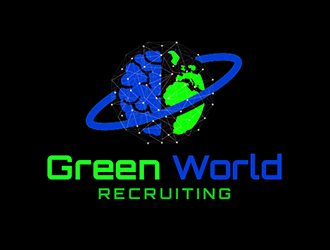 Green World Recruiting logo design by Optimus
