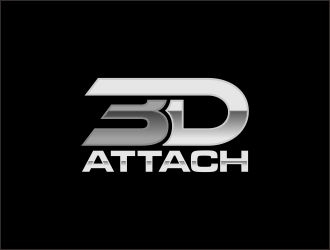3D Attach logo design by agil