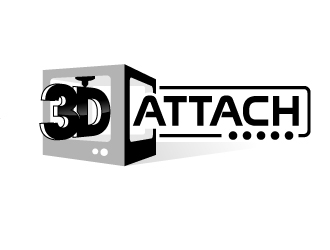 3D Attach logo design by jaize
