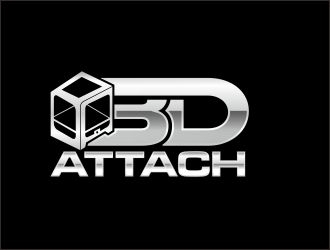 3D Attach logo design by agil