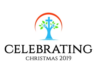 Celebrating Christmas 2019 logo design by jetzu