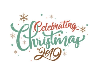 Celebrating Christmas 2019 logo design by Manolo