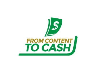 From Content To Cash logo design by Kabupaten
