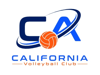 California Volleyball Club logo design by Pram