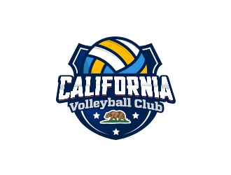 California Volleyball Club logo design by adm3