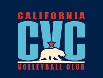 California Volleyball Club logo design by Benok