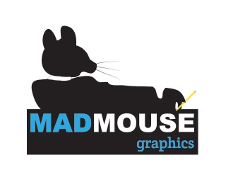 Mad Mouse Graphics logo design by not2shabby