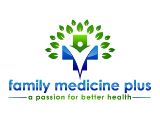 family medicine plus logo design by uttam