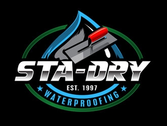 Sta-Dry Waterproofing logo design by DreamLogoDesign