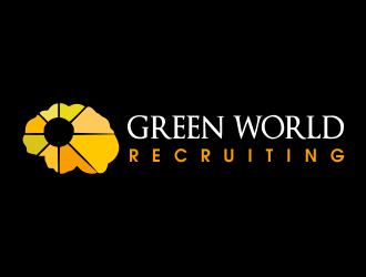 Green World Recruiting logo design by JessicaLopes
