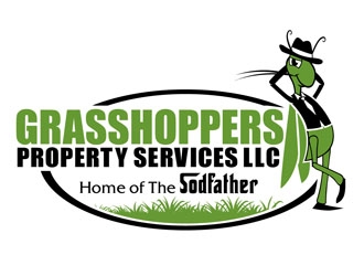 Grasshoppers Property Services LLC logo design by DreamLogoDesign