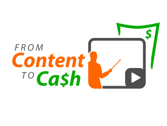 From Content To Cash logo design by Rossee