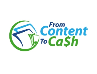 From Content To Cash logo design by LogOExperT