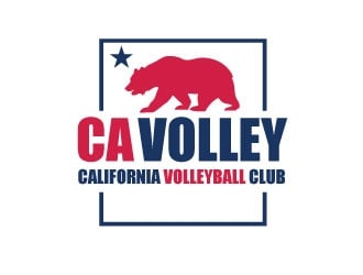 California Volleyball Club logo design by invento