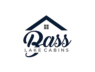 Bass Lake Cabins logo design by kurnia