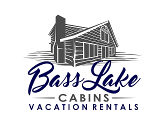 Bass Lake Cabins logo design by haze