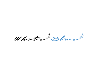 white blue logo design by oke2angconcept