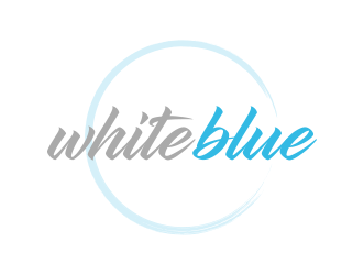 white blue logo design by lexipej