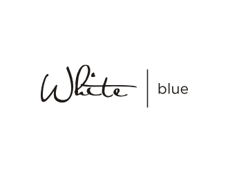 white blue logo design by R-art